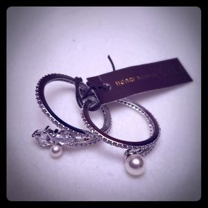 Henri Bendel Silver Solver Rings Size 6